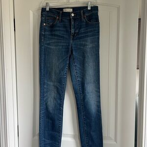Madewell Women's High Rise Skinny Blue Jeans